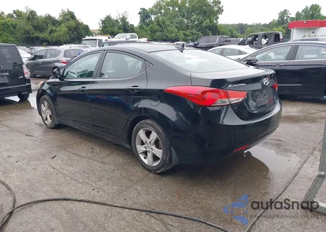 2012 Hyundai Elantra Gls (Ulsan Plant) from USA, damaged, VIN KMHDH4AE1CU401982